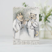 After-Dinner Joke by Louis Wain Bedankkaart (Staand voorkant)