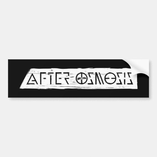 After Osmosis bumpersticker (Voorkant)