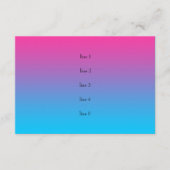 After Party Turquoise naar Roze Ombre met Ster Kaart (Voorkant)