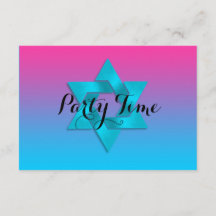 After Party Turquoise naar Roze Ombre met Ster