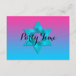 After Party Turquoise naar Roze Ombre met Ster Kaart