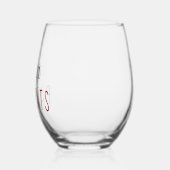 "After Patients" - Red Font Health Professionals Wijnglas Zonder Voet (Links)