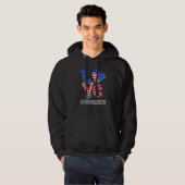 After School Director Love Usa Flag Fireworks 4th Hoodie (Voorkant volledig)