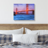 After sunset out bij Baker Beach Canvas Afdruk (Insitu (Slaapkamer))