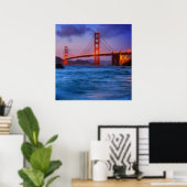 After sunset out bij Baker Beach Poster (Thuiskantoor)