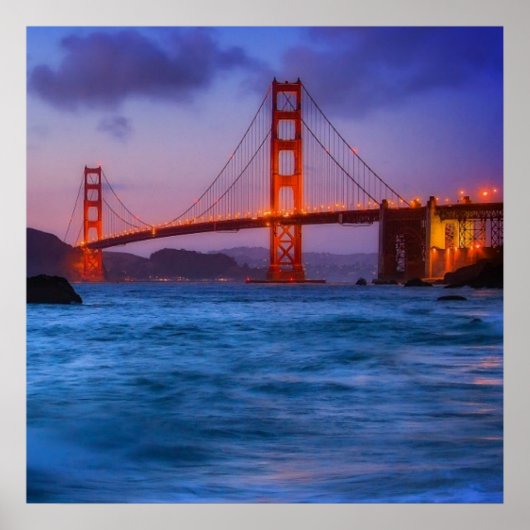 After sunset out bij Baker Beach Poster (Voorkant)
