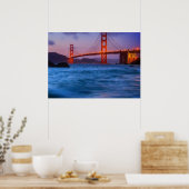 After sunset out bij Baker Beach Poster (Keuken)