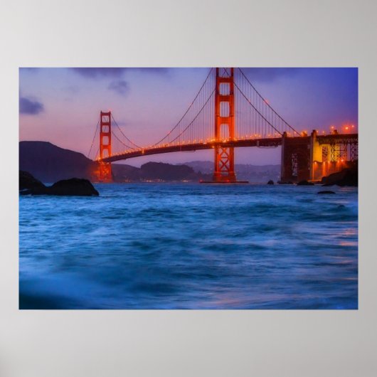 After sunset out bij Baker Beach Poster (Voorkant)