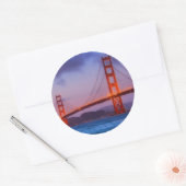 After sunset out bij Baker Beach Ronde Sticker (Envelop)