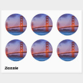 After sunset out bij Baker Beach Ronde Sticker (Vel)