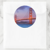 After sunset out bij Baker Beach Ronde Sticker (Tas)
