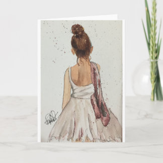 After the Dance Watercolor Note Cards Kaart