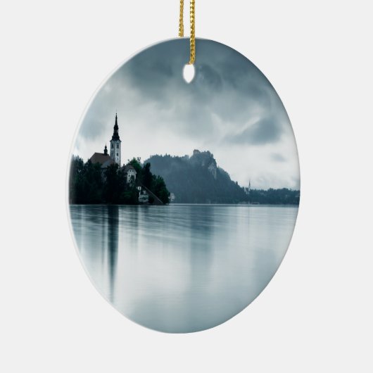 After the rain at Lake Bled Keramisch Ornament (Rechts)