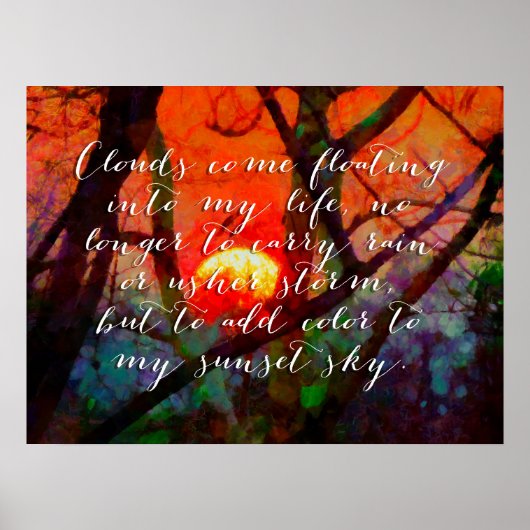 After the Rain Quotes Poster Inspirational (Voorkant)