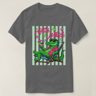 After While Chill Vibes Alligator T-shirt