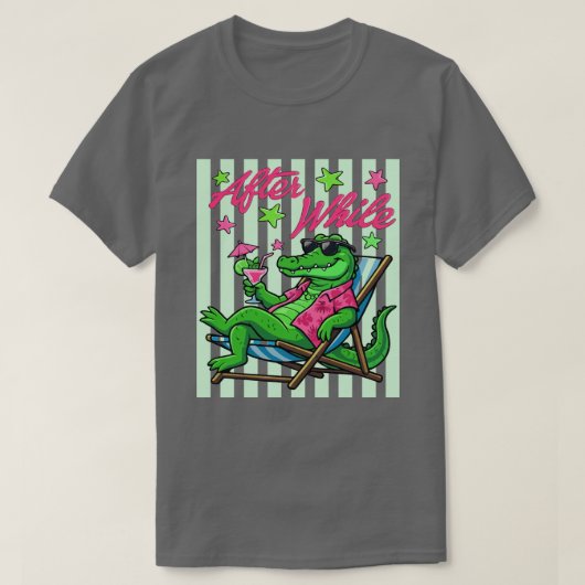 After While Chill Vibes Alligator T-shirt (Design voorkant)