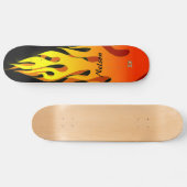 Afterburn Flames Dd Brand Persoonlijk Skateboard (Horizontaal)