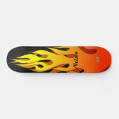 Afterburn Flames Dd Brand Persoonlijk Skateboard (Horizontaal)