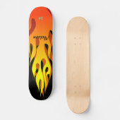 Afterburn Flames Dd Brand Persoonlijk Skateboard (Voorkant)