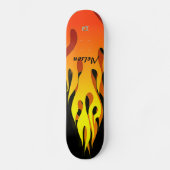 Afterburn Flames Dd Brand Persoonlijk Skateboard (Voorkant)