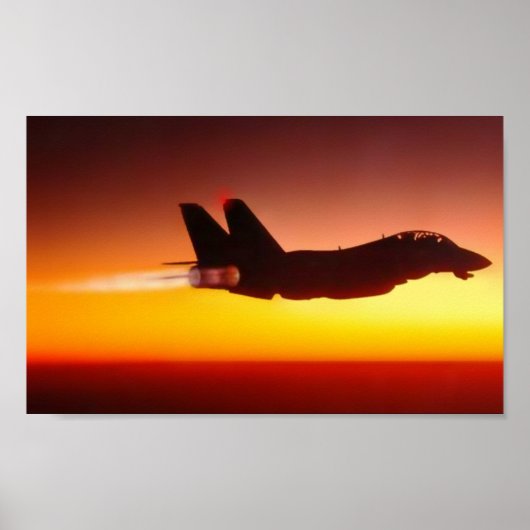 AFTERBURNER TE SUNSET POSTER (Voorkant)