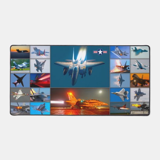 AFTERBURNERS USA! "MONTAGE" BUREAUMAT (Voorkant)