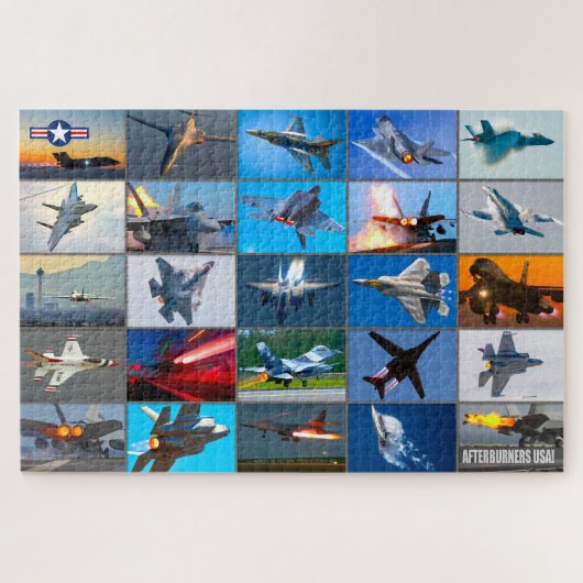 AFTERBURNERS USA! "MONTAGE" LEGPUZZEL (Horizontaal)