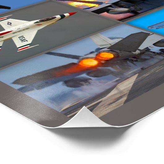 AFTERBURNERS USA! "MONTAGE" PERFECT POSTER (Hoek)