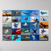 AFTERBURNERS USA! "MONTAGE" POSTER (Voorkant)
