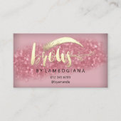 Aftercare Brows Logo Microblading Roos Studio Busi Visitekaartje (Voorkant)