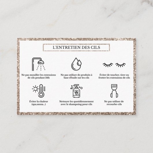 AFTERCARE CILS VISITEKAARTJE (Achterkant)