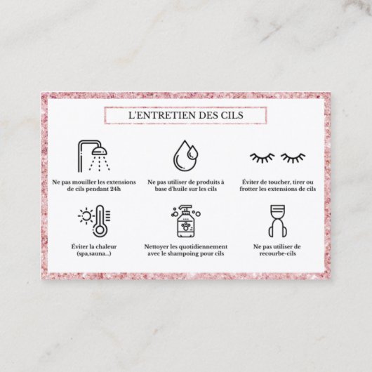 AFTERCARE CILS VISITEKAARTJE (Achterkant)