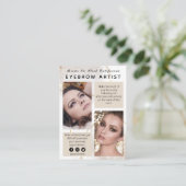 Aftercare Eyebrow Tattoo Kaarten Visitekaartje (Staand voorkant)