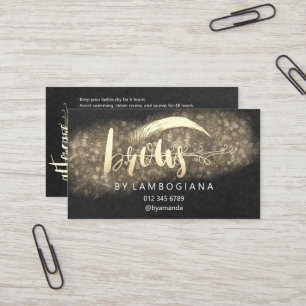 Aftercare Instructies Brow Microblade Black Busin Visitekaartje