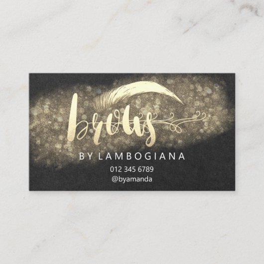 Aftercare Instructies Brow Microblade Black Busin Visitekaartje (Voorkant)