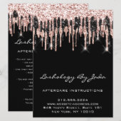 Aftercare Instructies Lashes Back Roos Moderne Kaart (Voorkant / Achterkant)