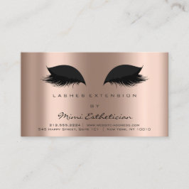 Aftercare Instructies Lashes Extension Roos Black Visitekaartje