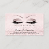 Aftercare Instructies Lashes Studio Roze Klein Visitekaartje (Voorkant)
