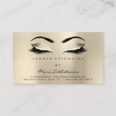 Aftercare Instructions Lashes Champaigne Ivory Visitekaartje (Voorkant)