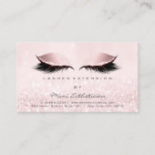Aftercare Instructions Lashes Extension Pastel Visitekaartje (Voorkant)