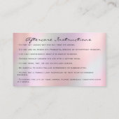 Aftercare Roos Holograaf Visitekaartje (Achterkant)