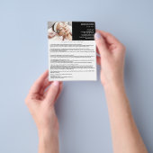 Aftercare Tips na een gezichtsbehandeling 4,5 x 5, Flyer (Hand)