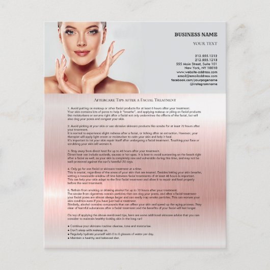 Aftercare Tips na een vruchtbare behandeling van 4 Flyer (Voorkant)