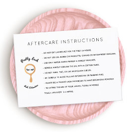 AfterCare voor Lash Extensions Salon Visitekaartje
