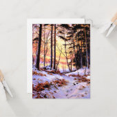 Afterglow, beroemd schilderij van Joseph Farquhars Kaart (Voorkant / Achterkant in situ)