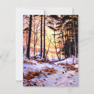 Afterglow, beroemd schilderij van Joseph Farquhars Kaart