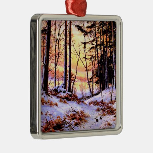 Afterglow, beroemd schilderij van Joseph Farquhars Metalen Ornament (Rechts)