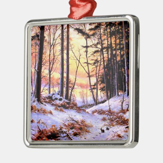 Afterglow, beroemd schilderij van Joseph Farquhars Metalen Ornament (Links)