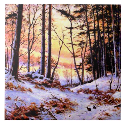 Afterglow, beroemd schilderij van Joseph Farquhars Tegeltje (Voorkant)