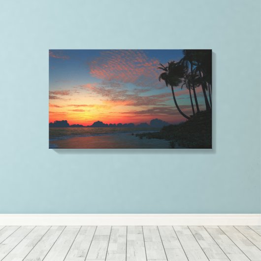 Afterglow Canvas Afdruk (Insitu (Houten vloer))